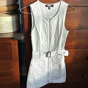 White Denim Dress